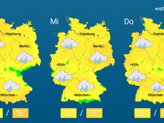 Nasse und windige Woche – Neuer Regen zieht auf
