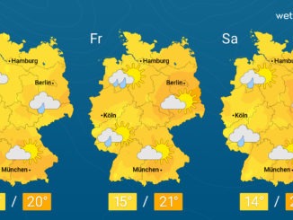 Im Südosten bis 20 Grad warm – Am Freitag häufig Schauerwetter