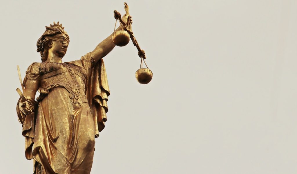 Die Justitia - ein Symbol der Rechtsstaatlichkeit