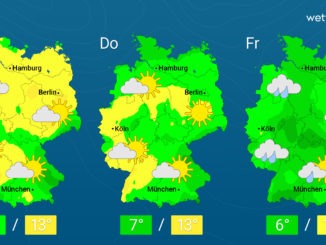 Sehr mild: Bis 13 Grad Oft freundlich und meist trocken