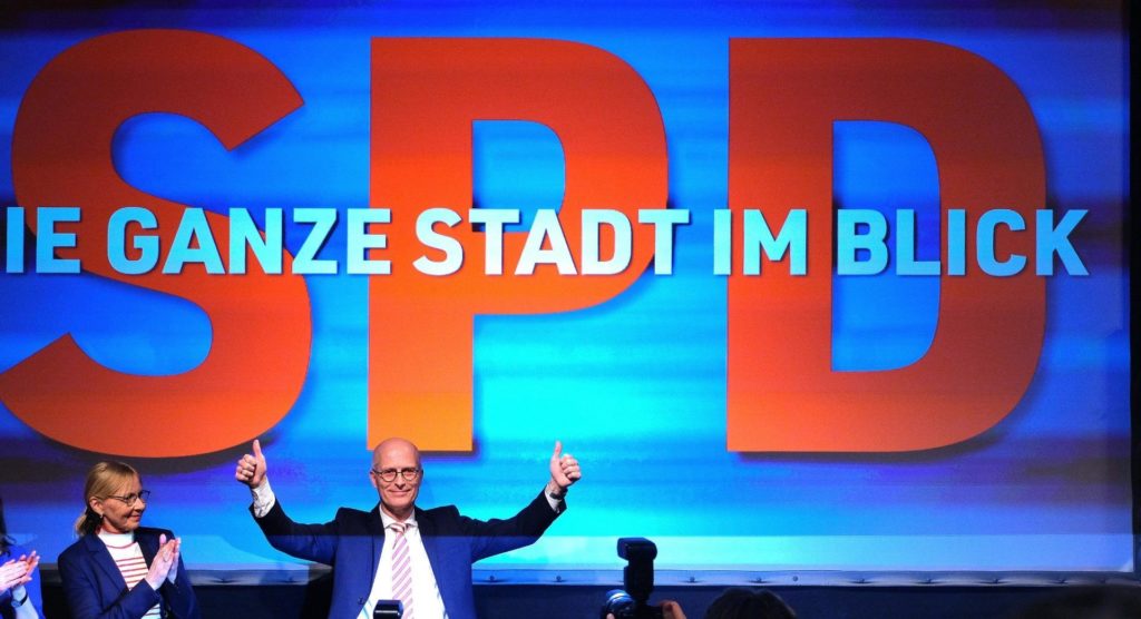 Wahlparty der SPD Hamburg - BIld: AFP via glomex