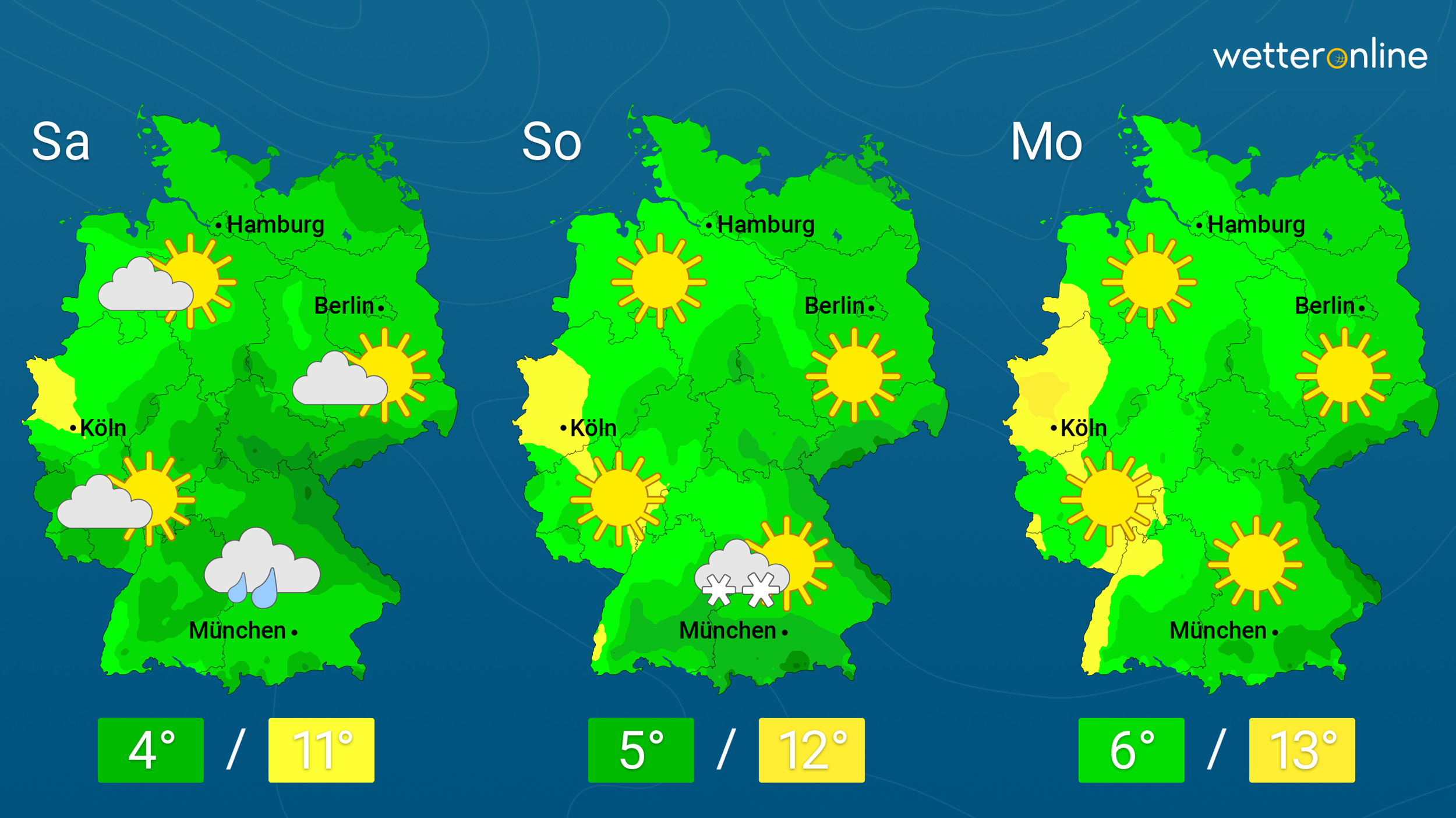 Wetter: Sonnige Tage, frostige Nächte – Am Samstag im Süden trüb