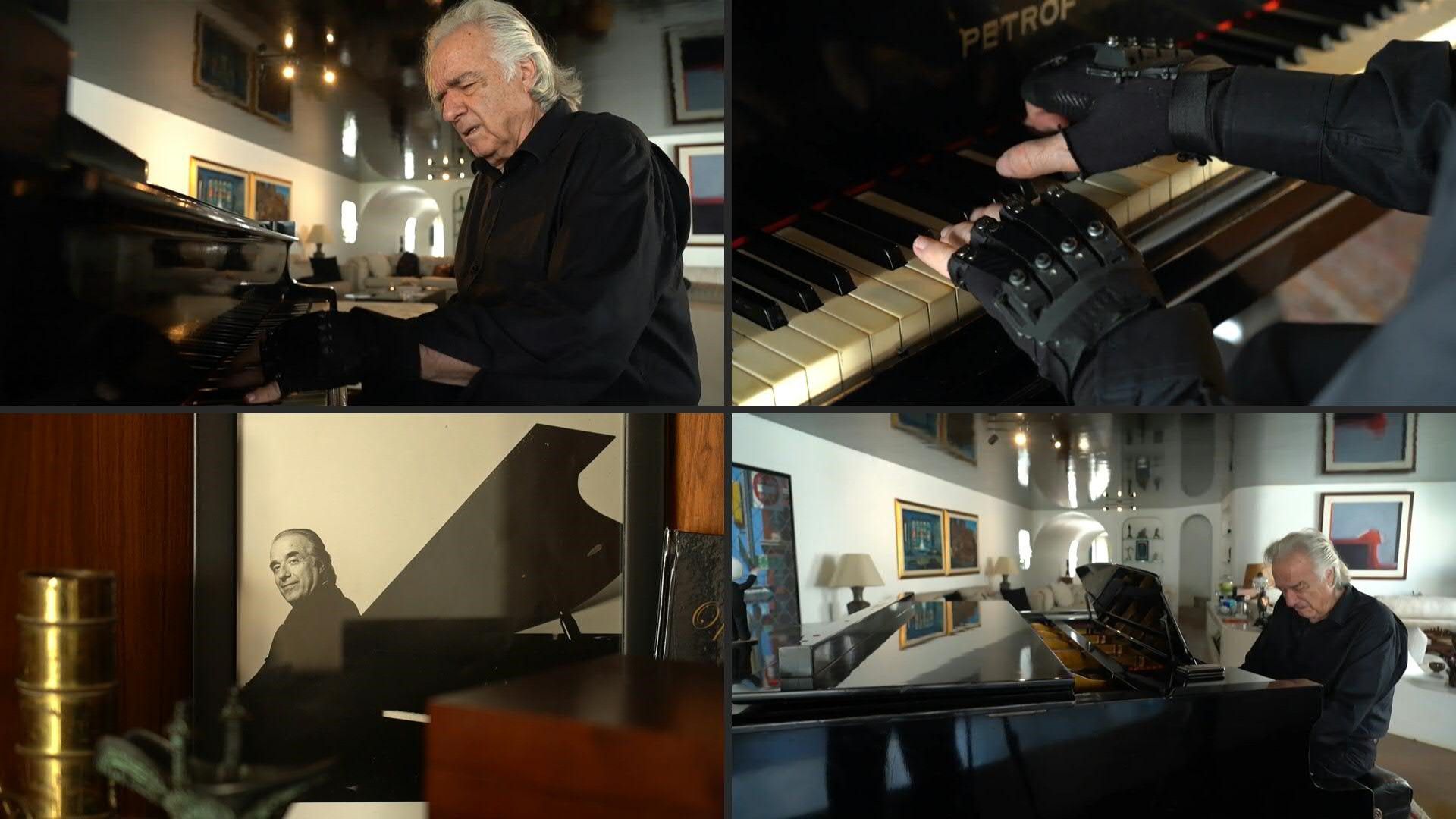 Pianist kann dank Spezialhandschuhen wieder spielen