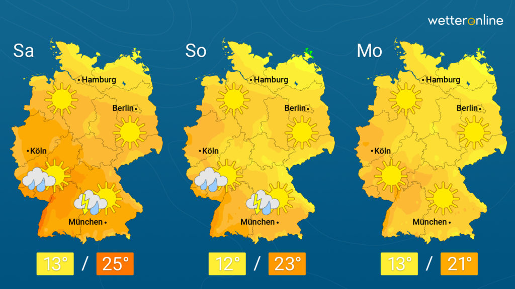 Wetter: Weiter viel Sonne im Norden – Im Süden einzelne Gewittergüsse