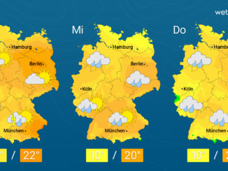 Wetter: Am Dienstag im Osten noch warm – Schauer breiten sich aus