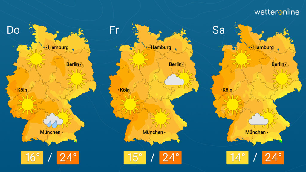 Wetter: Verbreitet sonnig und warm – Im Südosten etwas Regen