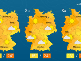 Wetter: Temperaturen von 15 bis 24 Grad – Am Freitag verbreitet viel Sonne