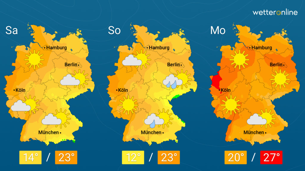 Wetter: Am Samstag immer mehr Wolken – Nächste Woche Sommerluft