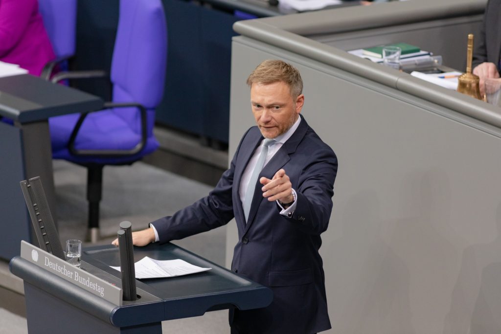 Christian Lindner im Bundestag