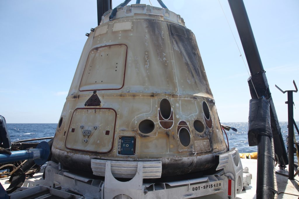 SpaceX-Kapsel zurück auf der Erde