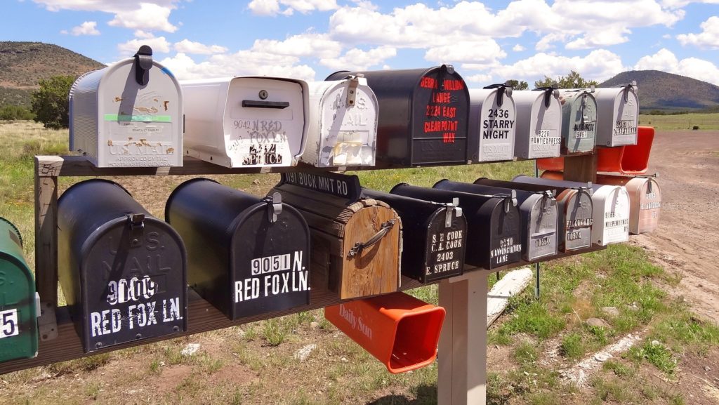 Postkästen in der USA