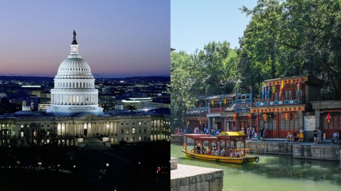 Collage: Washington, USA (li.); Peking, China (re.) / Nürnberger Blatt