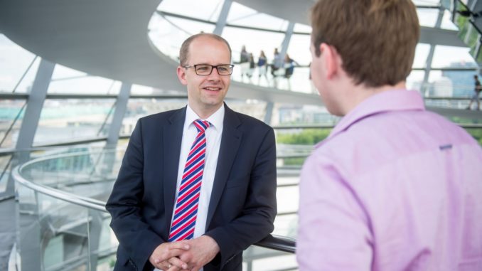 Michael Brand in der Kuppel des Reichstags - Bild: Michael Brand/privat