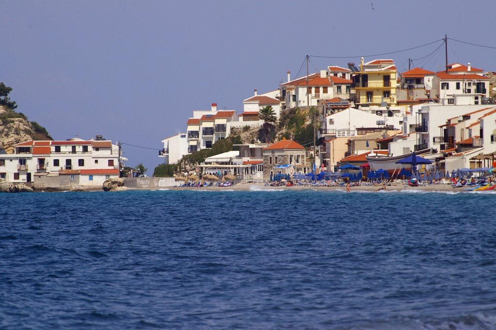 Blick auf Samos, Griechenland