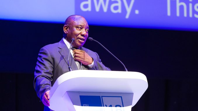 Cyril Ramaphosa - Bild: ITU Pictures from Geneva, Switzerland, CC BY 2.0, via Wikimedia Commons
