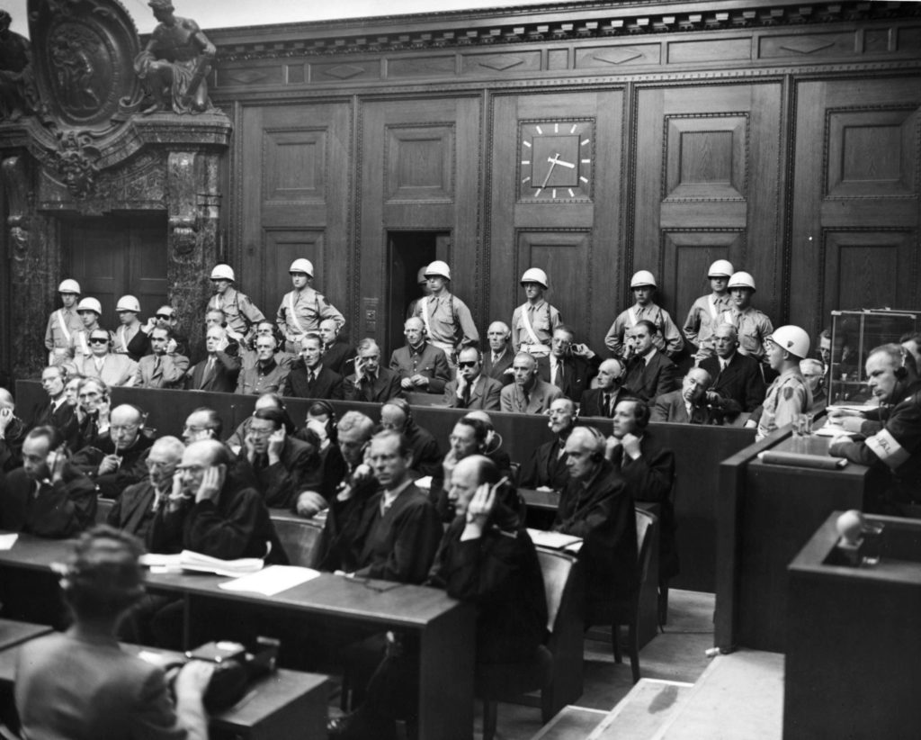 Nürnberger Prozesse - Bild: National Archives, College Park, MD, USA