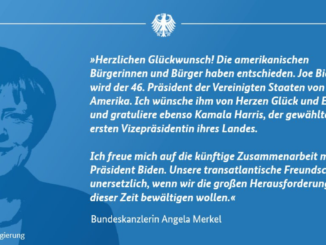 Merkel freut sich auf „künftige Zusammenarbeit mit Präsident Biden“