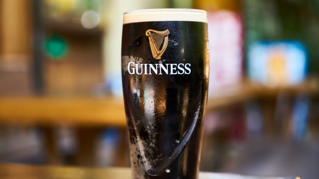 Guinness-Bier im Glas