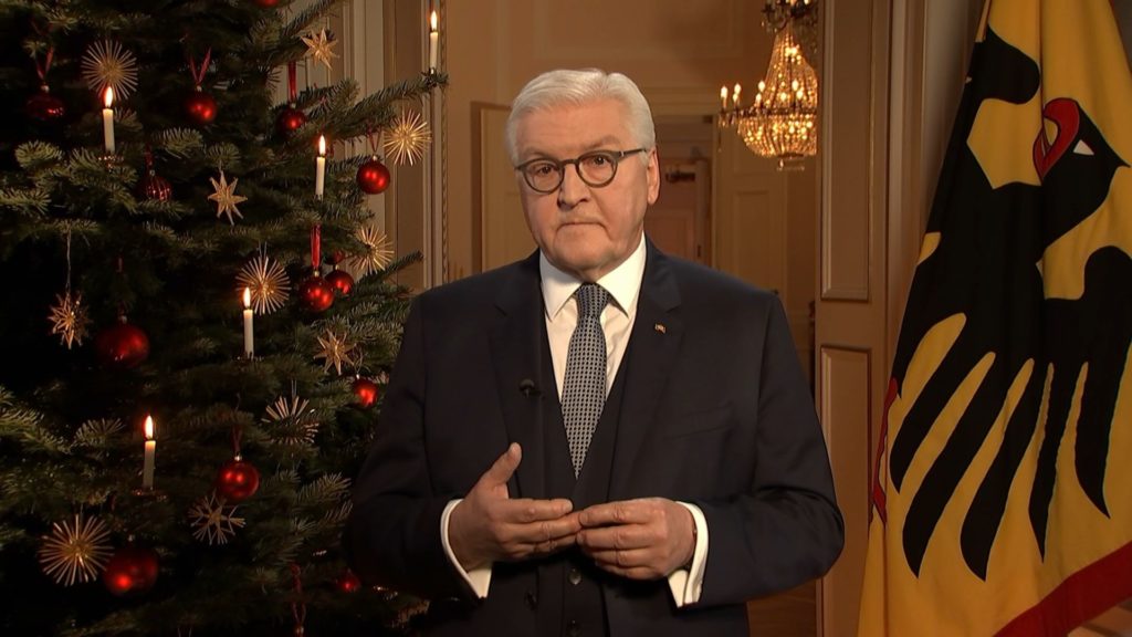 Weihnachtsansprache des Bundespräsidenten Frank-Walter Steinmeier - Bild: FLASH TV