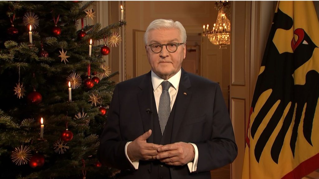 Weihnachtsansprache des Bundespräsidenten Frank-Walter Steinmeier - Bild: FLASH TV