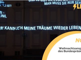 Programmhinweis: Weihnachtsansprache des Bundespräsidenten am 25. Dezember um 19 Uhr bei FLASH TV