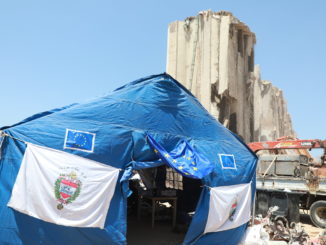 Deutsche Firma entfernt Container mit Gefahrengut aus Hafen von Beirut