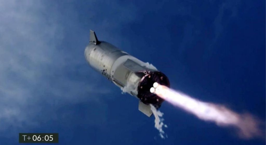 SN-10 - Bild: SpaceX/NASA
