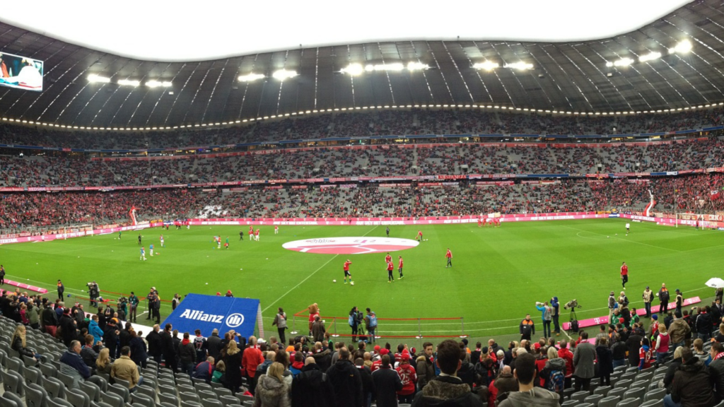 Fußballspiel in der Münchner Allianz-Arena