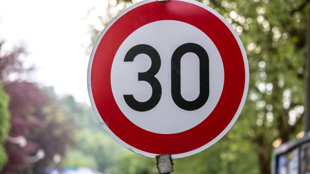 Tempo 30-Schild