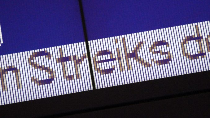 Streik-Hinweis bei der Bahn (über dts Nachrichtenagentur)