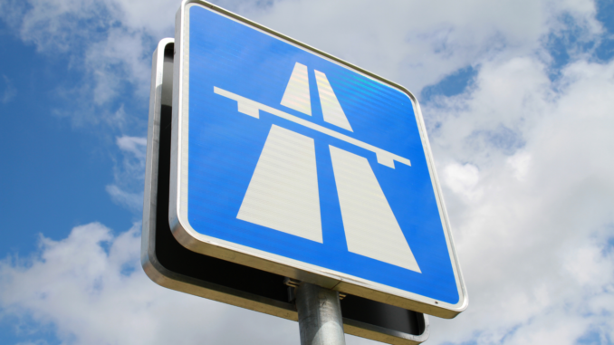 Deutsches Autobahnschild