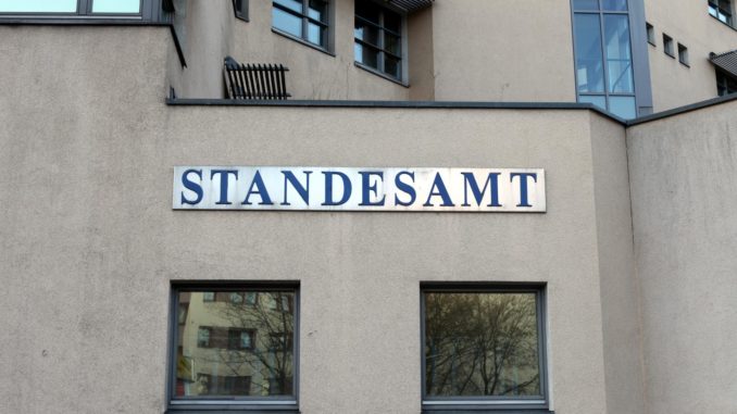 Standesamt (über dts Nachrichtenagentur)