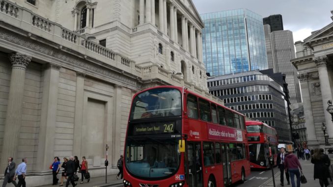 Bank of England im Finanzviertel von London (über dts Nachrichtenagentur)