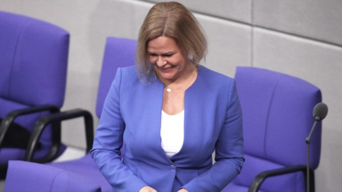 Nancy Faeser (über dts Nachrichtenagentur)