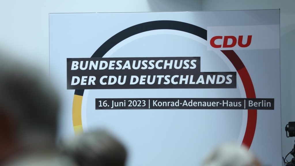 Kleiner Parteitag der CDU am 16.06.2023 (über dts Nachrichtenagentur)