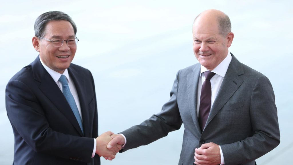 Li Qiang und Olaf Scholz am 19.06.2023 (über dts Nachrichtenagentur)