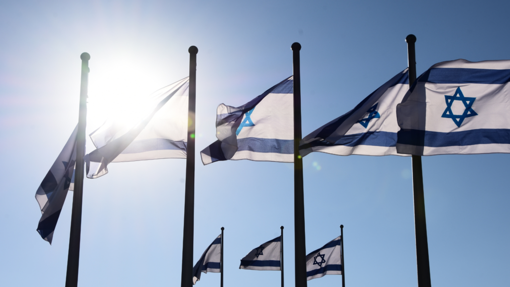 Israelische Flagge (über cozmo news)