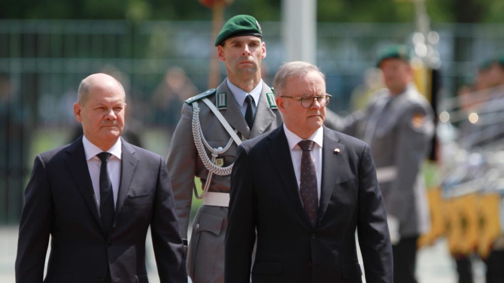 Olaf Scholz und Anthony Albanese am 10.07.2023 (über dts Nachrichtenagentur)