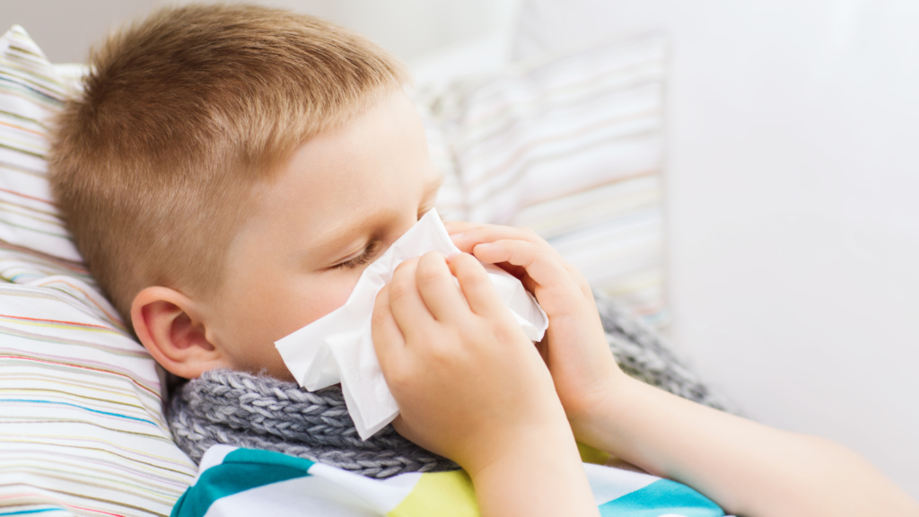 Kind mit Grippe (über cozmo news)