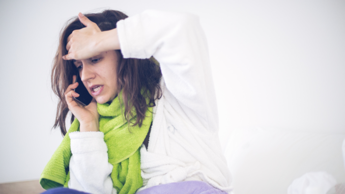 Kranke Frau (über cozmo news)