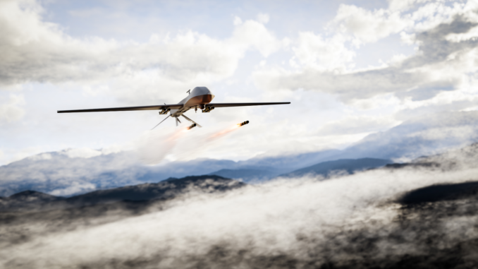 Bewaffnete Drohne (über cozmo news)