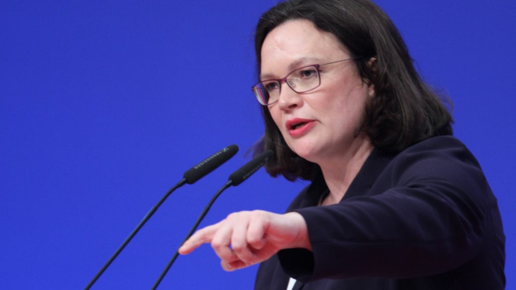 Andrea Nahles (Archiv) (über dts Nachrichtenagentur)