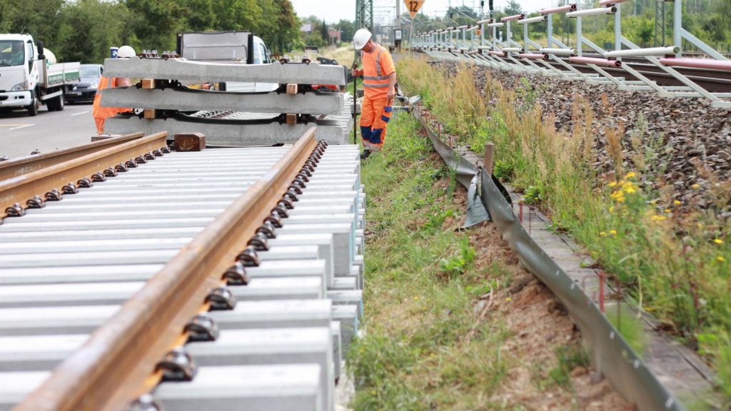 Bauarbeiten an der Bahnstrecke Halle (Saale) - Leipzig bei Kanena (Archiv) (über dts Nachrichtenagentur)