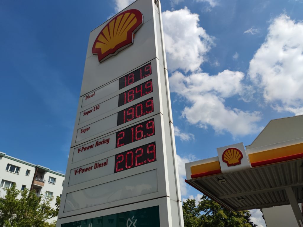 Shell-Tankstelle am 16.08.2023 (über dts Nachrichtenagentur)