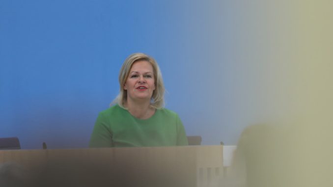 Nancy Faeser am 23.08.2023 (über dts Nachrichtenagentur)
