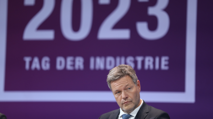 Robert Habeck auf der "Zukunftskonferenz" des BDI (Archiv) (über dts Nachrichtenagentur)