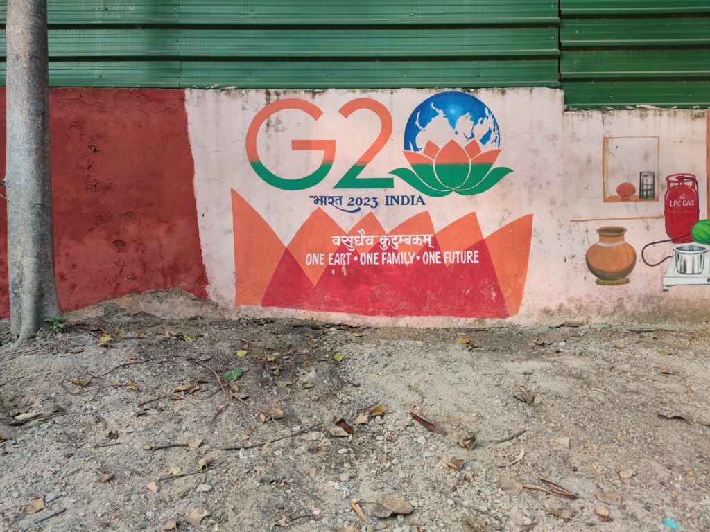 Logo des G20-Gipfels in Indien am 07.09.2023 (über dts Nachrichtenagentur)