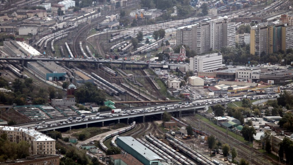 Straßen- und Zugverkehr in Moskau (Russland) (Archiv) (über dts Nachrichtenagentur)