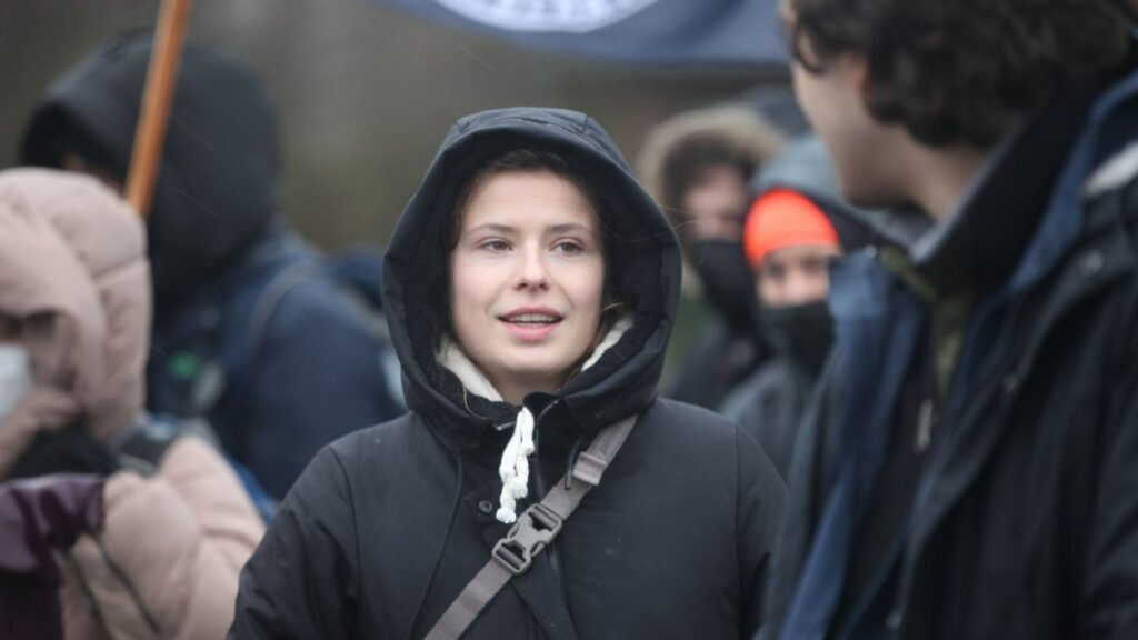 Luisa Neubauer bei einer Demo bei Lützerath im Januar 2023 (über dts Nachrichtenagentur)