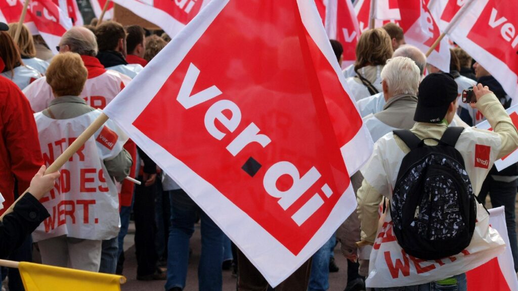 Dienstleistungsgewerkschaft Verdi verzeichnet Mitgliederplus